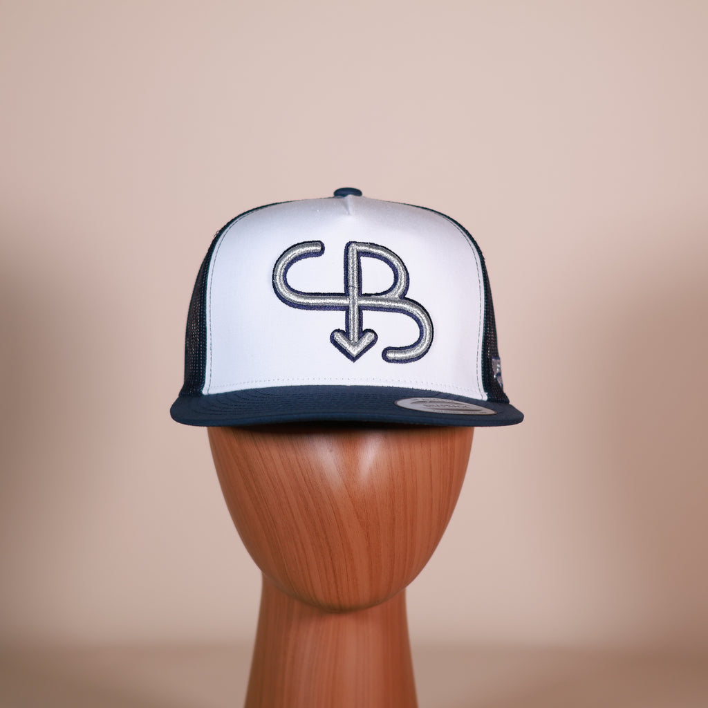 SB “Silver/Navy” Trucker Cap