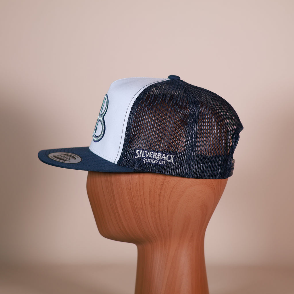 SB “Silver/Navy” Trucker Cap