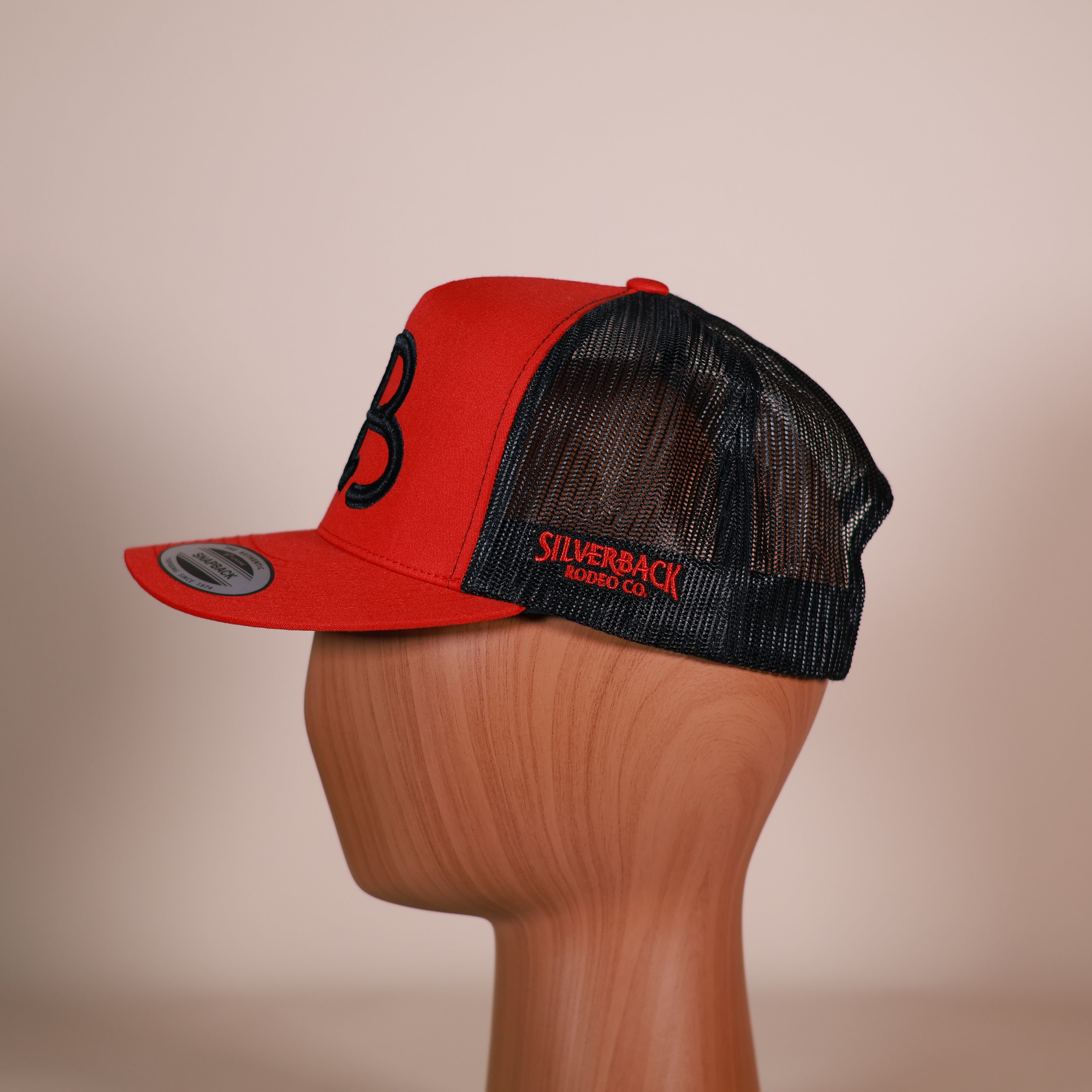 SB Black/Red Trucker Cap