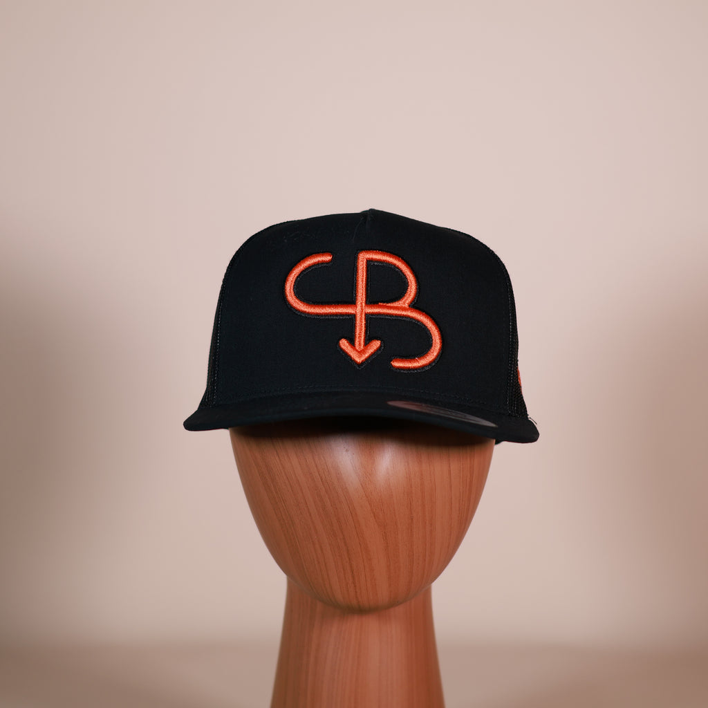 SB Orange/Black Trucker Cap