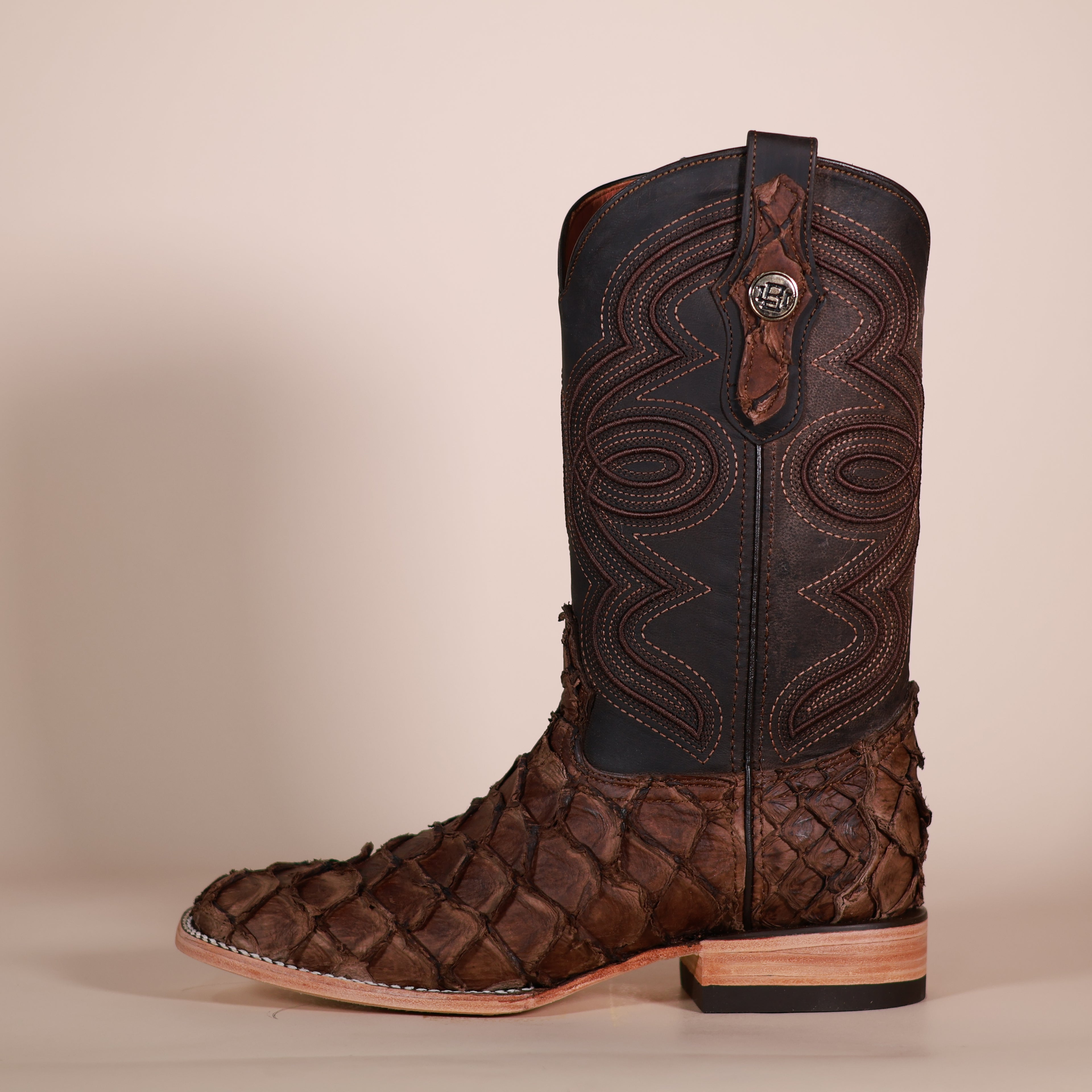 Bronzer Exotic Pirarucu Western Boots