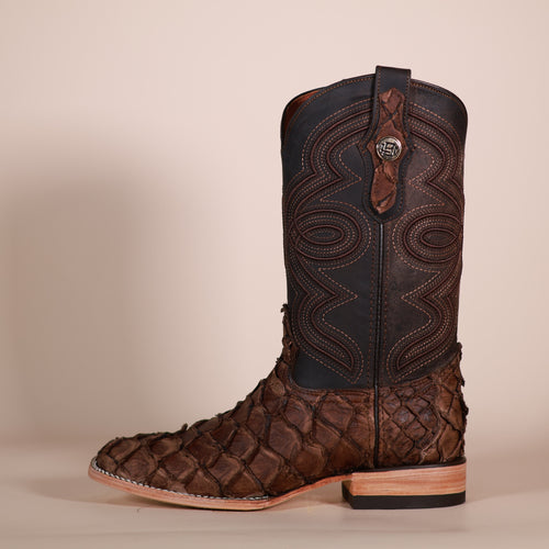 Bronzer Exotic Pirarucu Western Boots