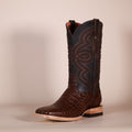 Bronzer Genuine Caiman Belly Exotic Boots – Chocolate Brown