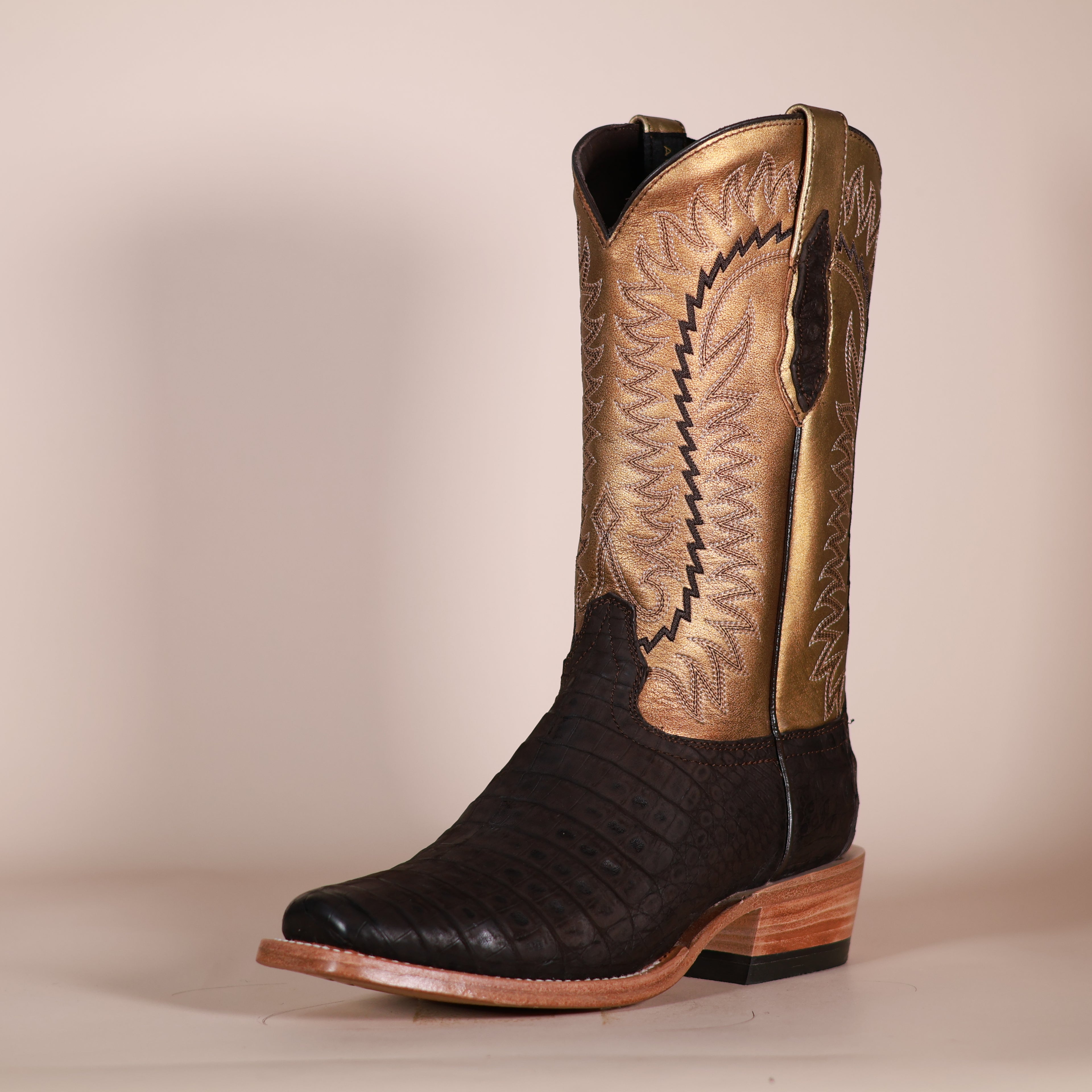 Ariat Futurity Finalist Caiman Belly Boots – Brushed Chocolate